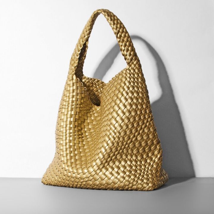 Golden%20Hobos%20For%20Women%20Knitting%20Handbags%20And%20Purses%20Soft%20Vegan%20Leather%20Designer%20Female%20Shoulder%20Bag%20High-Capacity%20Tote%20Bags%20-%20Image%205