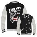 Anime Tokyo Ghoul Kaneki Ken Jacket Casual Hoodies Baseball Uniform Men's Women's Varsity Coat Cosplay Collection. 