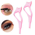 Eyelash Tools 3 in 1 Makeup Mascara Shield Guard Curler Applicator Comb Guide Card Beauty Cosmetic Tool.