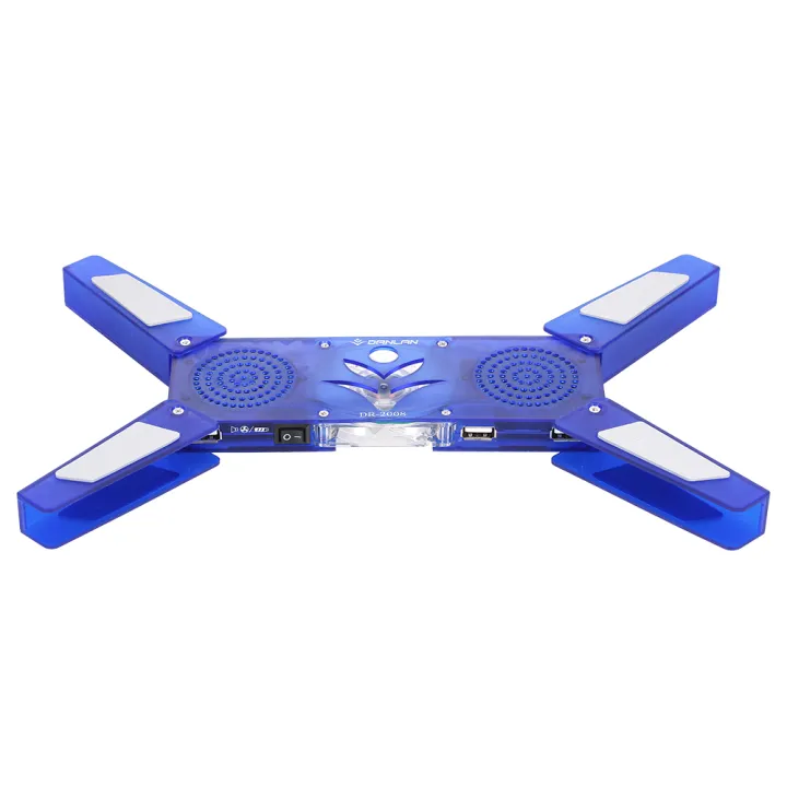 HXSJ%20Dr-2008%20Lapt-op%20Cooling%20Pad%20FO-lding%20Portable%20Cooling%20Pad%20Usb%20Powered%20With%20Single%2060Mm%20Led%20Blue%20Fan/Speaker%20Cooling%20Stand%20Blue%20-%20Image%206