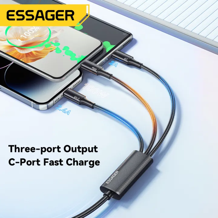 Essager%20100W%20Cable%20USB%20C%20to%20Type%20C%20to%20Lighting%20PD%20Fast%20Charger%20Data%203%20in%201%20Quick%20Charging%20Cord%20For%20Macbook%20iPhone%20Samsung%20Xiaomi%20-%20Image%202