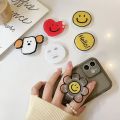 Korean Cute Clear Acrylic Grip Tok Phone Holder Facial Mask Flower Heart Smartphone Ring Griptok Universal Cartoon Pocket Socket. 