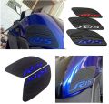 Rubber 3D Fuel Tank Pad Side Protector For Yamaha R15 V3 Motorcycle Or Thai Pad -Blue - Bike Stickers - r15 v3 bike.