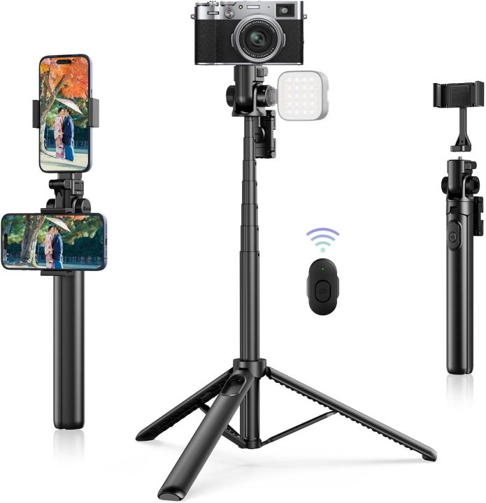 Ulanzi MT-70 Selfie Stick Tripod with Remote Control 360° Rotation Portrait Landscape