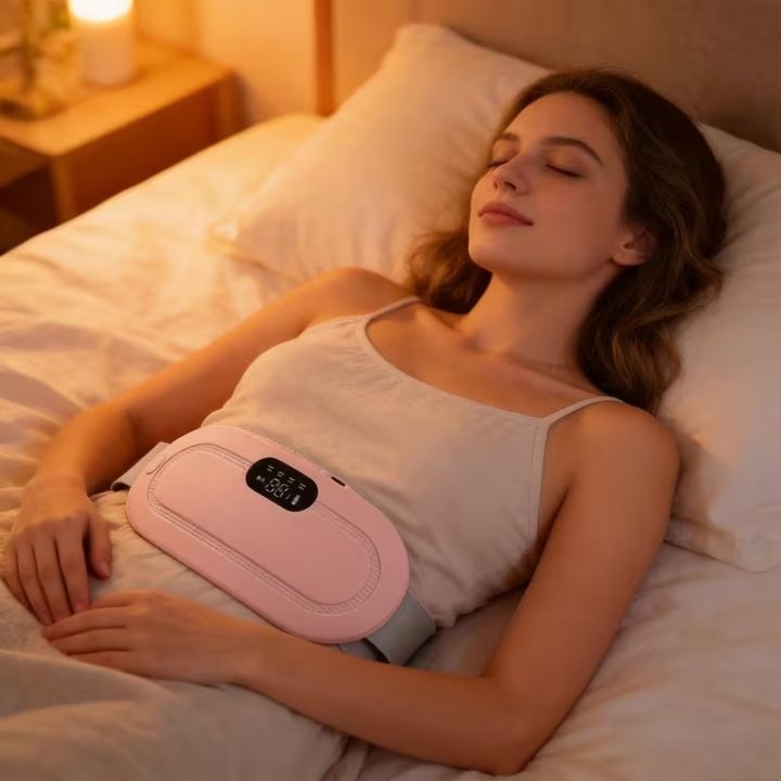 Electric Warm Belt 3s Fast Heat Relief Waist Pain Cramps Vibrating Abdominal Electric Belt