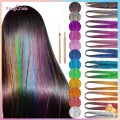 Hair Tinsel Extension Rat Tail Comb 12 Colors Tinsel Hair Extensions. 