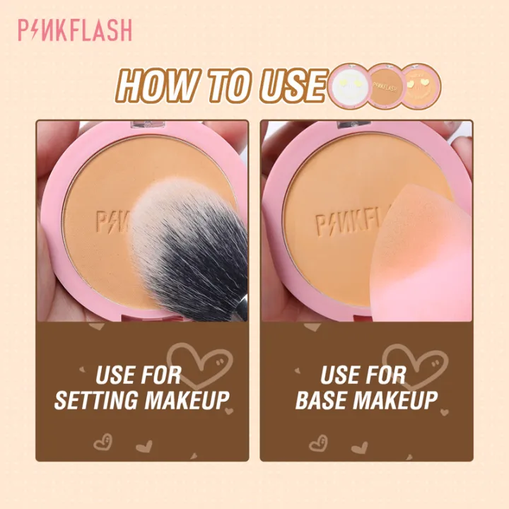PINKFLASH%20Lasting%20Matte%20Pressed%20Powder%205.5gm%20(PF-F08)%20-%20Image%202