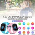 S16 1.44-inch Touch Screen SOS Waterproof Positioning Super-long Standby Smart Children's Telephone Watch. 