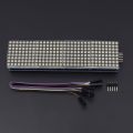 MAX7219 Dot Matrix Display Module RED Color 4 In 1 8×8 Dot Microcontroller Line Display MAX7219 Display With Cables RED Display MAX7219 Module.