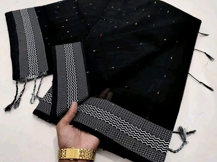 Tangail Halfsilk Tat Saree Without Blouse Piece For Women