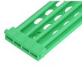 4Pcs Pigeon Leg Ring Stand 4 Column Design Large Capacity Wall Mounted Safe Durable Plastic Parrot Leg Ring Holder Green.