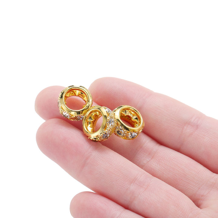 St.Kunkka%2020pcs%2012/10mm%20Copper%20Rhinestone%20Bead%20Ring%20Making%20Jewelry%20DIY%20For%20Bracelet%20Necklace%20-%20Image%203