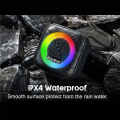 Portable Bluetooth Speaker RGB Colorful Light Waterproof Wireless Subwoofer Stereo Surround TWS Travel Speaker.
