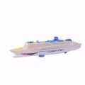 【The road to happiness Store】Light Music Universal Ocean Liner Ship Model Flashing Sound Electric Cruises Toys for Children Automatic Steering Kids Boat Toy.
