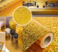Kitchen Gold Foil Stickers , Self-adhesive Waterproof Anti Greasy Kitchen Wall Stickers & Decals, 40*100cm (3 meter) - Wall Sticker - Wall Sticker. 