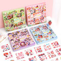 200PCS set Kawaii PET Washi Stickers Scrapbooking DIY Journal Diary Decorative Stickers Gift Set.