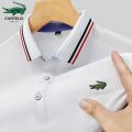 2024 NEW High Quality Lacoste T-shirts for men Embroidered Men's t-shirts Mens polo shirt Shirt male Polo T shirt for men Summer. 