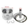 Motorcycle Piston Ring 15MM Pin Ring Kit Cylinder Piston Ring Gasket. 