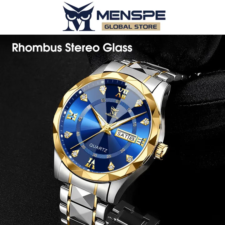 MENSPE%20Men's%20Fashion%20Watch%20Quartz%20Watch%20With%20Diamond%20Calendar%20Watch%2030M%20Waterproof%20Luminous%20Watch%20Quartz%20Watch%20Steel%20Band%20Watch%20Men%20Wrist%20Watch%20With%20Luminous%20Pointers%20-%20Image%203