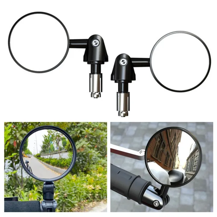1%20Pair%20Wide%20Angle%20Round%20High%20Clear%20Glass%20Adjustable%20Motorcycle%20Handlebar%20Mirror%20Handlebar%20Flat%20Convex%20Rearview%20Mirror%20Scooter%20Ac%20-%20Image%203