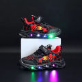 Spiderman Baby Light Shoes | Breathable Mesh Kids Sport Sneakers | Disney Casual Shoes for Boys.