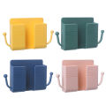 Mobile Phone Charging Hanging Holder Multifunction Wall Mounted Plug Bracket Remote Control Mounted Storage Box.