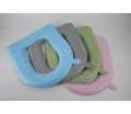 Bathroom Toilet Seat Cover Comfort Durable Thicker Washable Self Sticky with Handle for Bathroom.