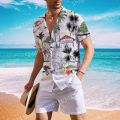 Coconut Tree Shirts For Men 3d Printed Men's Hawaiian Shirt Beach Short Sleeve Fashion Tops Tee Shirt Man Blouse Camisa. 