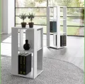 360 degree rotating cube unit bookshelf / rotating bookcase / spinning shelf. 