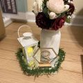 Wooden Table Number Wedding Reception Escort Card Holder Country Party Wedding Decoration Number Block with Stand Base.