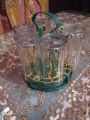 Glass Cup Mug Rack Holder Drying Hanger for Kitchen- gold Colour With Water Tray Glass Holder-gold.