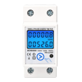 Din Rail Digital Single Phase Reset Zero Energy Meter White Energy Meter ABS Energy Meter KWh AC 110V Electric Meter LCD Digital Energy Electric Meter.