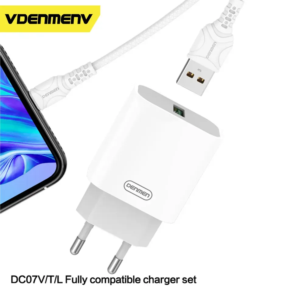 VDENMENV DC07V 18W Quick Charger Fast Charger EU Pin，Current: Max
