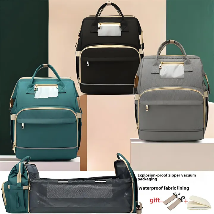 1pc Baby Diaper Bag, Large Capacity Diaper Tote Bag, Travel