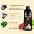 500ml 3 In 1 Hair Color Shampoo Black Hair Dye Covering White Hair Shampoo Black Plant Hair Dye Fast Hair Dye Cream Styling DIY. 