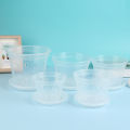 1Pc Flowerpot With Tray Planter Drainage Pots With Holes Transparent Orchid Pots Mystic. 