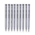 Keep Smiling Set of 9pcs 0.05 to 0.8 Drawing Pen Fine Liner Set, best Sketching Pens for Arts & Craft Students Pigment Liner Pigma Micron Drawing Pens.