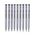 Keep Smiling Set of 9pcs 0.05 to 0.8 Drawing Pen Fine Liner Set, best Sketching Pens for Arts & Craft Students Pigment Liner Pigma Micron Drawing Pens.