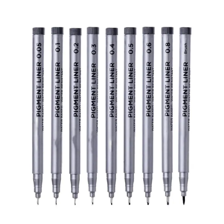 Keep%20Smiling%20Set%20of%209pcs%200.05%20to%200.8%20Drawing%20Pen%20Fine%20Liner%20Set,%20best%20Sketching%20Pens%20for%20Arts%20&%20Craft%20Students%20Pigment%20Liner%20Pigma%20Micron%20Drawing%20Pens%20-%20Image%202