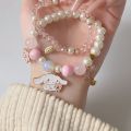 Sanrio Bracelet gifts ideas for friends Kawaii Anime Melody Kuromi Cinnamoroll Crystal Bracelet Girl Ins Jewelry Couple Sanrio Kids Toys. 
