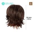 【DIV MALL】(NEW)Men Wig Natural Looking Men's Short Curly Wig with Bangs Quality Synthetic Hair in Black Brown Golden Shades Perfect for Short Wig.