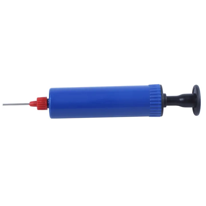 5X Football Soccer Inflatable Ball Hand Air Pump with Needle Blue ...