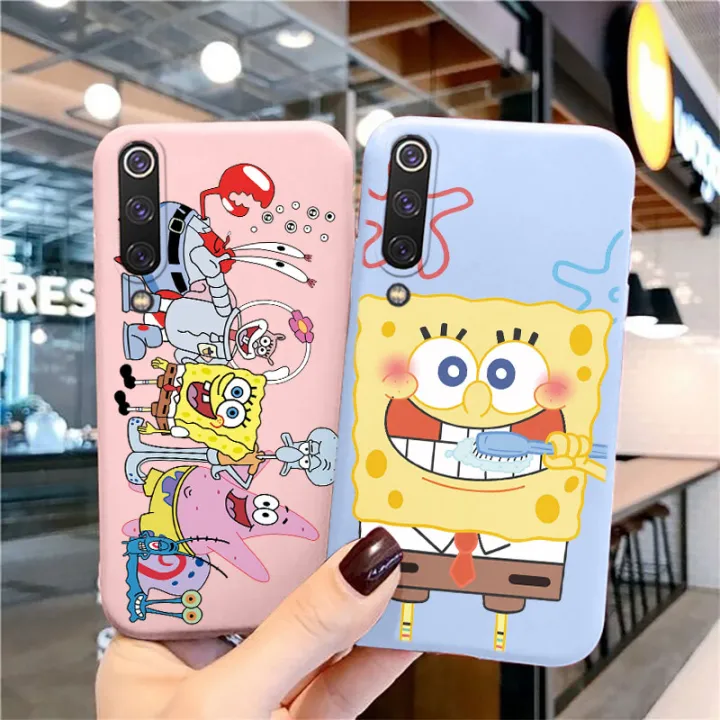 Funny%20Cartoon%20SpongeBob%20SquarePants%20Phone%20Case%20for%20Xiaomi%20Mi%209%20Mi9%20Lite%20A3%20Cute%20Patrick%20Star%20Silicone%20TPU%20Soft%20Color%20Back%20Cover%20-%20Image%202