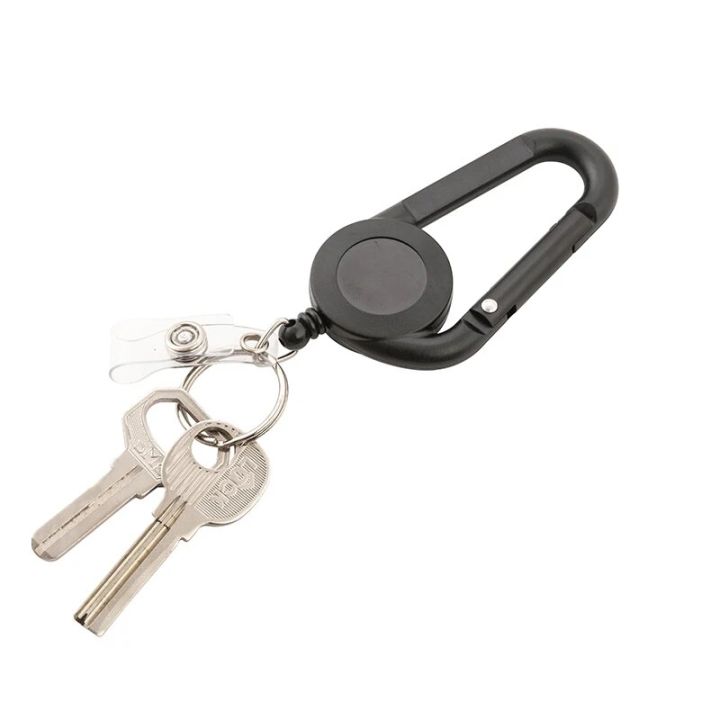 Key%20Ring%20Clip%20Retractable%20Pull%20Keyrings%20Chain%20Reel%20Extendable%20Belt%20Reel%20ID%20Lanyard%20Name%20Tag%20Card%20Badge%20Holder%20Carabiner%20Keychain%20-%20Image%203
