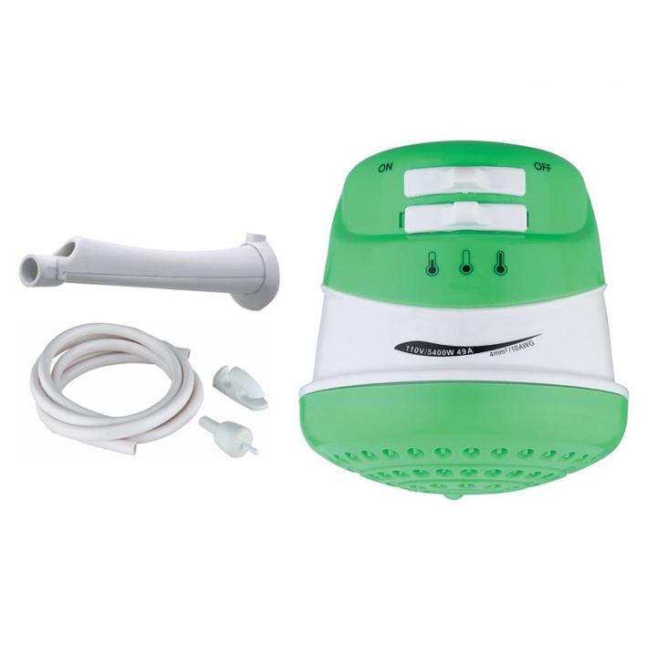 Horizon Instant Hot Water Shower Head green