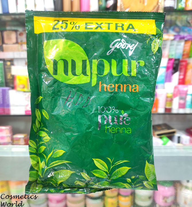 Nupur Henna Natural Mehndi Powder for Silky Shiny Hair - 150g (India)