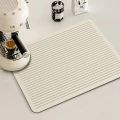 Line Drain Mat Diatomite Kitchen Mats Super Absorbent Dish Drying Pad Non-slip Drainer Rug Modern Quick Dry Tableware Rugs 주방매트. 