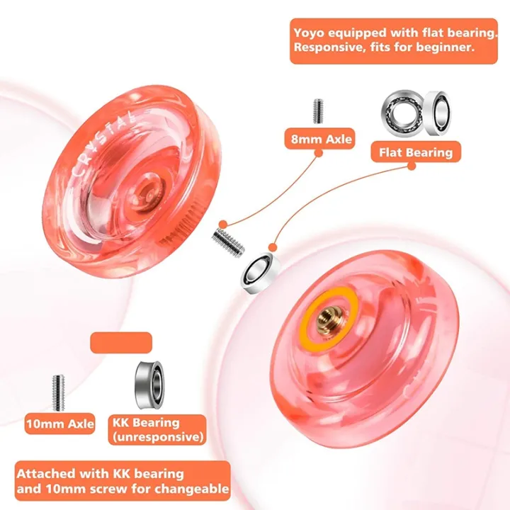 MAGICYOYO%20K2%20Plus%20Crystal%20Responsive%20Yoyo,Dual%20Purpose%20Yo-Yo%20with%20Replacement%20Unresponsive%20Bearing%20for%20Intermediate%20-%20Image%205