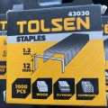 TOLSEN 1000Pcs Staples Wire Refill (1.2 x 12mm ) For Wood, Plywood Model: 43030.