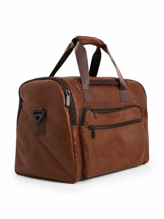 Water-Resistant%20PU%20Leather%20Travel%20Duffel%20Bag%20-%20Image%203